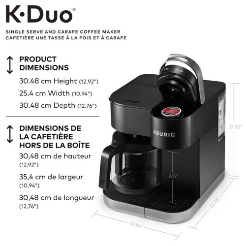 Refurbished - Keurig K-Duo Single Serve & Carafe Coffee Maker